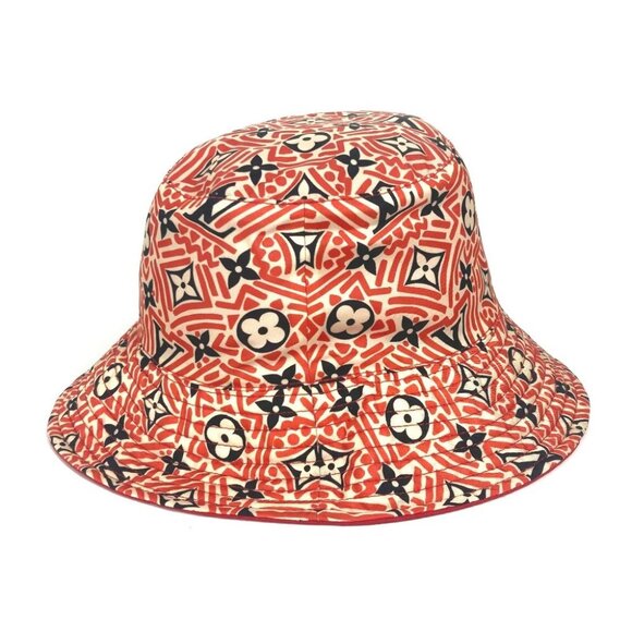 LOUIS VUITTON M76536 Hat Claim Rouge Monogram Hats Bucket Hat Bob Hat - Picture 3 of 8